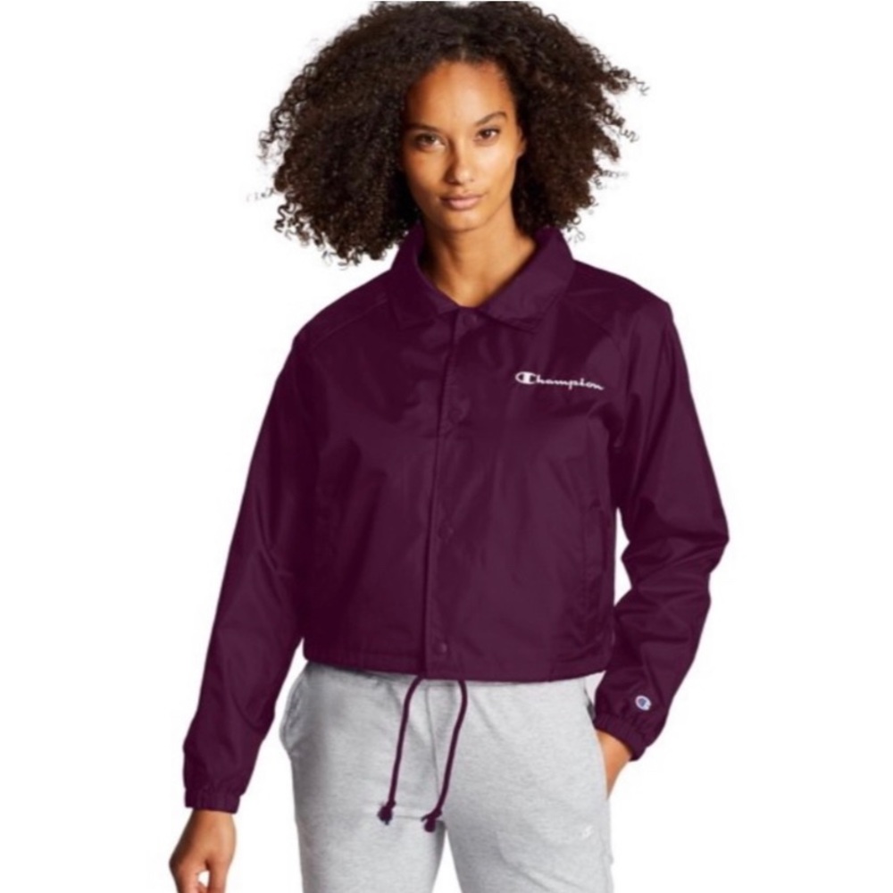 Champion Vintage Coaches Windbreaker Cropped Jacket #109N